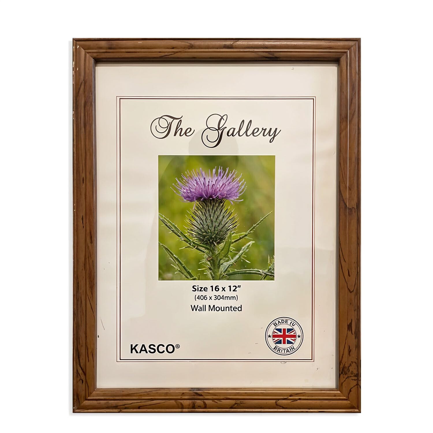 LOIBUYZ Natural Wood Picture Frame, Sturdy Photo Frame with Mount for Wall, Thin Edge Slim Frame Portrait and Landscape Dsiplay Family Picture Frames (Antique Wood, 20 x 16 In. (41 x 9 cm))