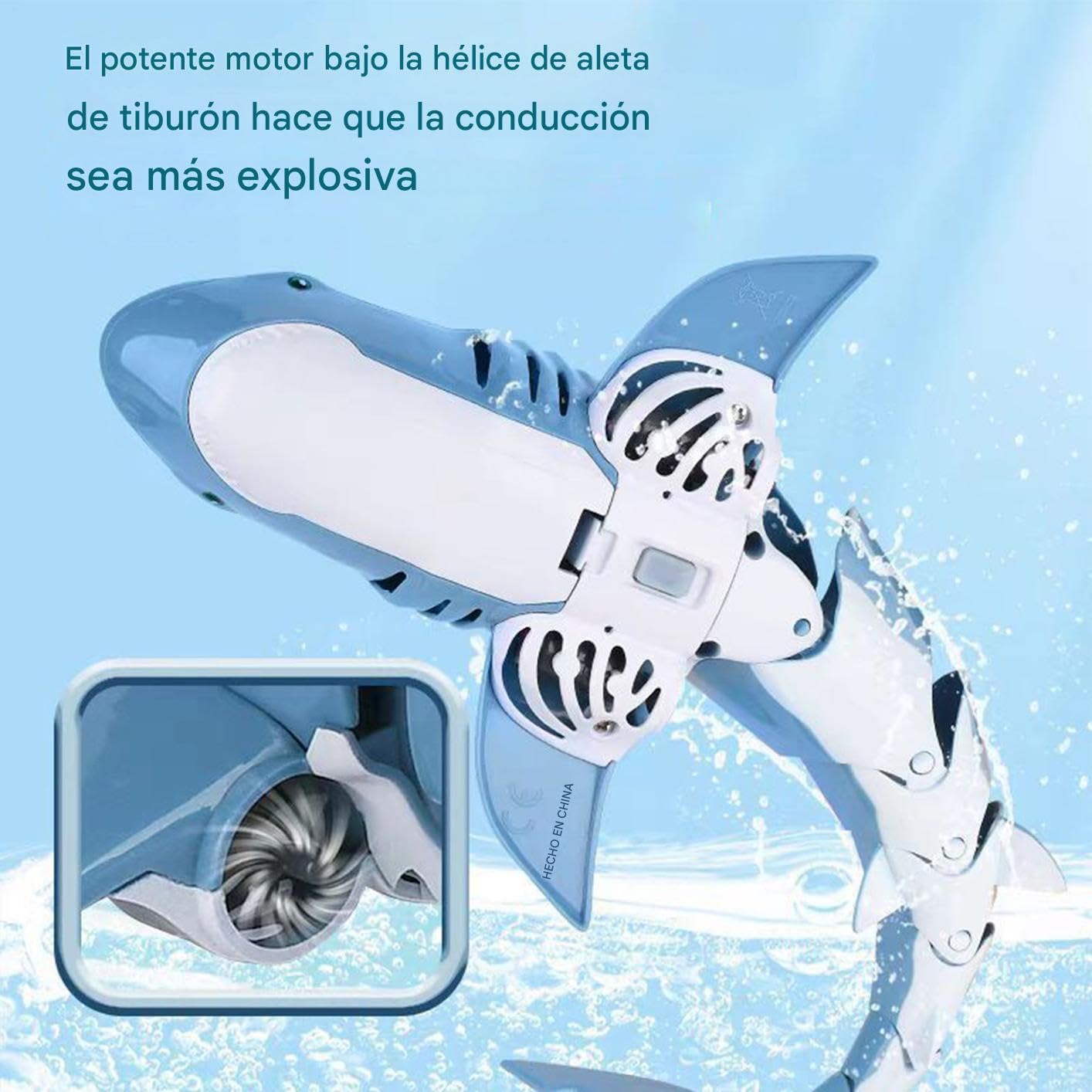 Giocattolo a forma di squalo e interattivo impermeabile | Simulazione di squalo con telecomando, per bambini, ragazze, compleanno, Natale, Capodanno, spiaggia, piscina, esterno