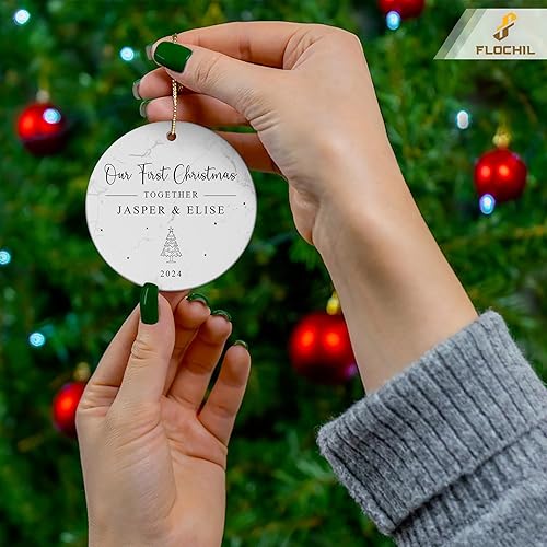 Miniatura 126 de FLOCHIL Adorno familiar personalizado para árbol de Navidad, adorno de Navidad familiar personalizado con foto de nombre, familia de 3, 4, 5 adornos