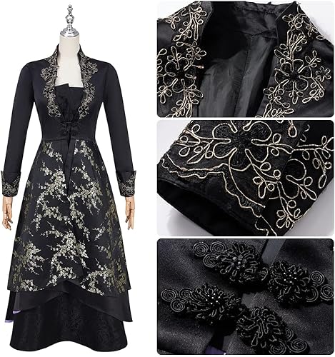 Miniatura 8 de Weixu Disfraz de bruja para mujer de Vengerberg, uniforme de lujo, disfraz de Halloween