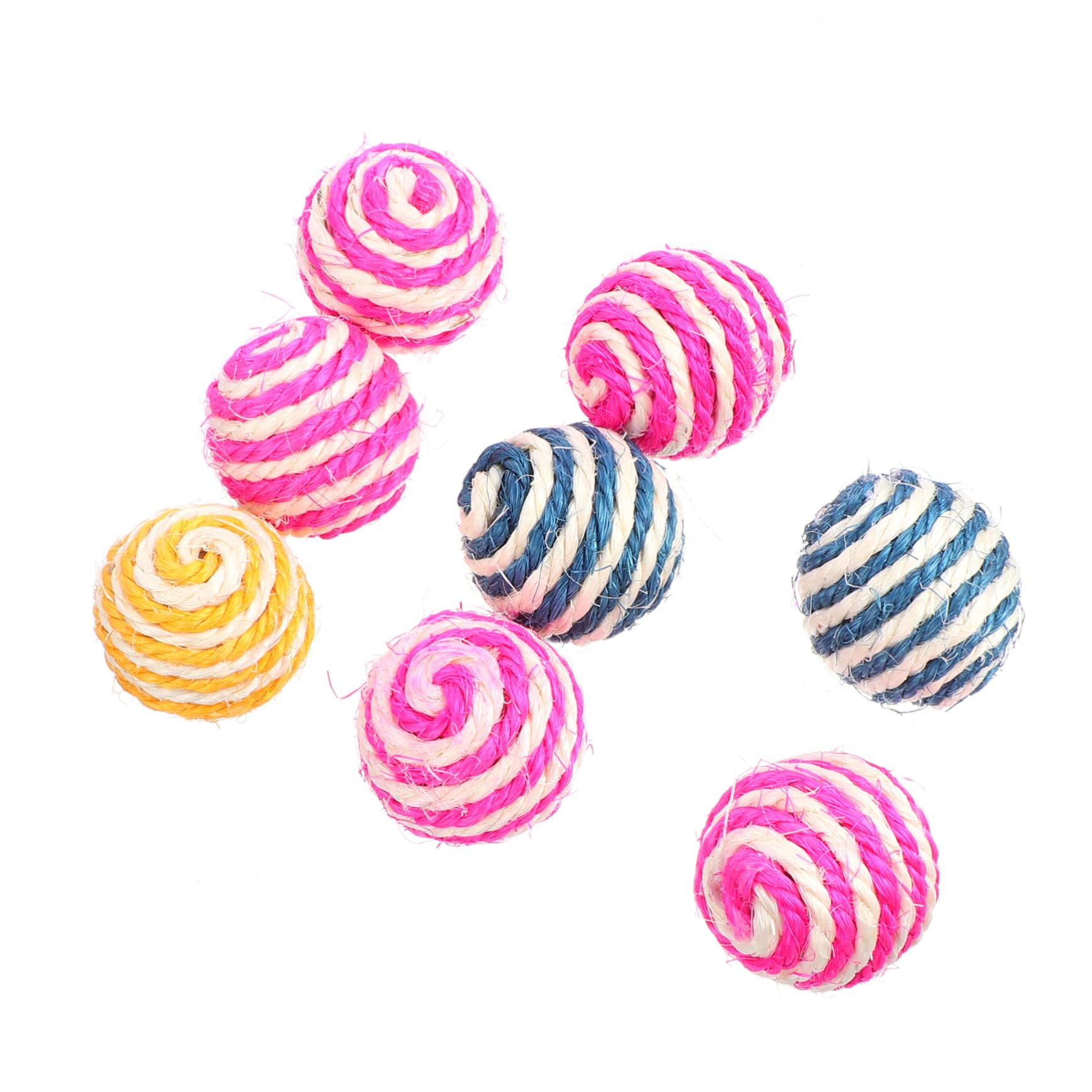 Abaodam Cat Toy Supplies Sound Teething Toy Ball for Pet Entertainment Fun Random Color