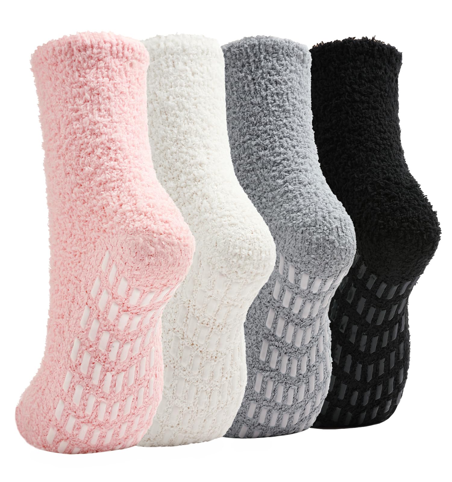 Slipper Socks for Women Men Grip Hospital Socks with Grips Fuzzy Non Slip Warm Womens Gifts