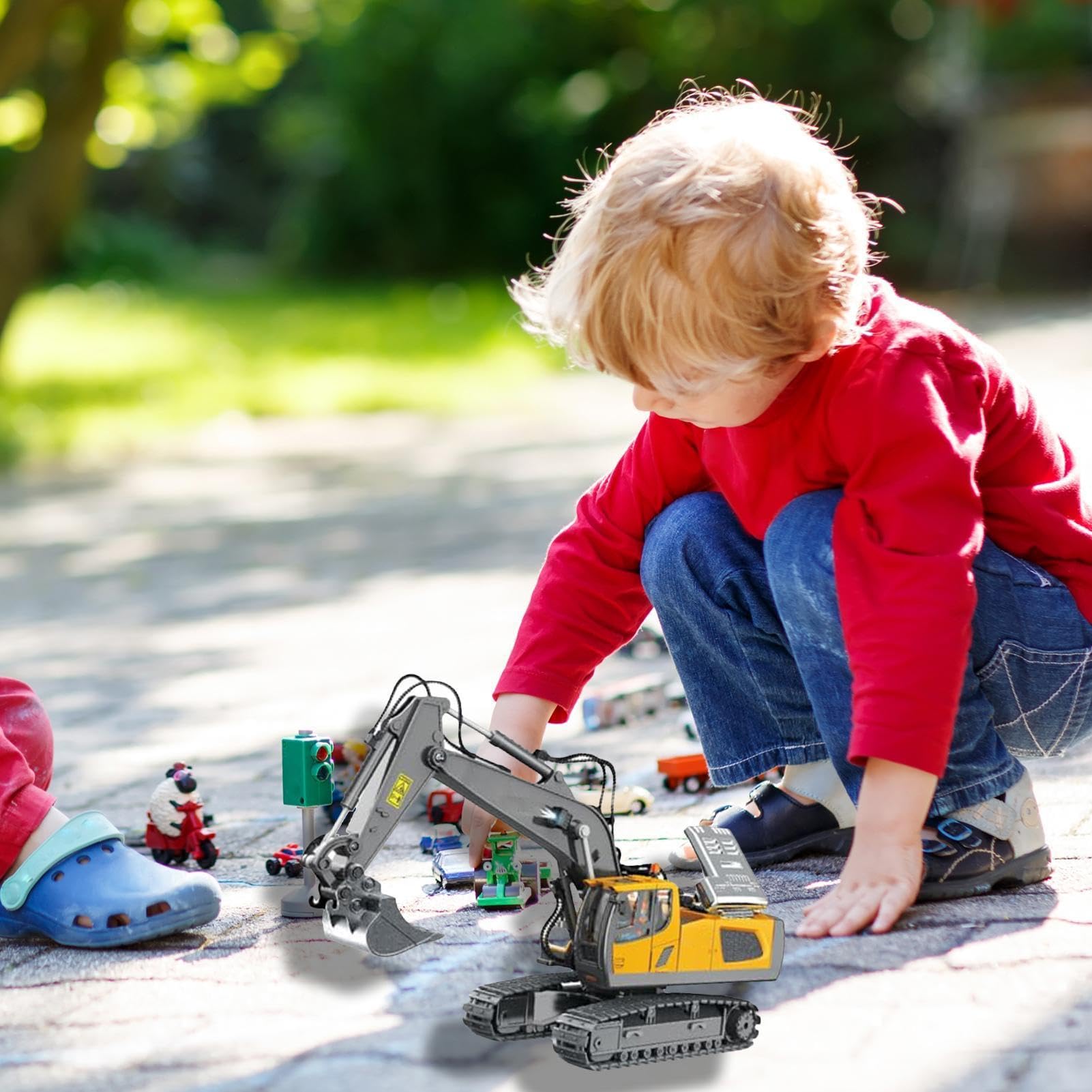 Wywrotka Rc, RC wywrotka dla dzieci, Zdalnie sterowany samochód dla dzieci | powyżej 6 roku życia, Pojazdy budowlane Zabawki w ciężarówkach, Samochody RC na akumulator na zewnątrz