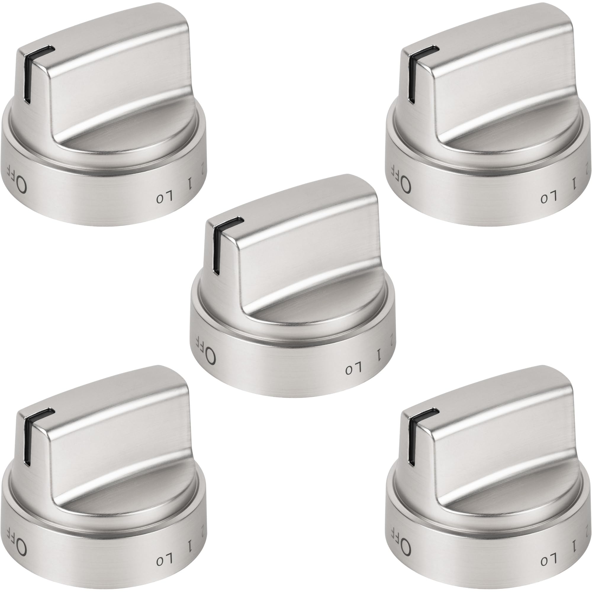 BlueStars Upgraded WB03X24818 Range Control Knobs Replacement - Exact Fit for GE Ranges - Replaces AP5989029 PS11729081 - Pack of 5