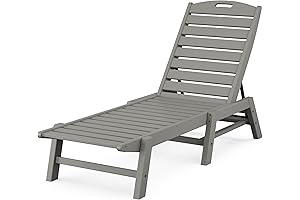 POLYWOOD Nautical Patio Chaise - The Ultimate in Comfort and Durability