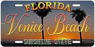 Venice Beach Florida Novelty Car License Plate