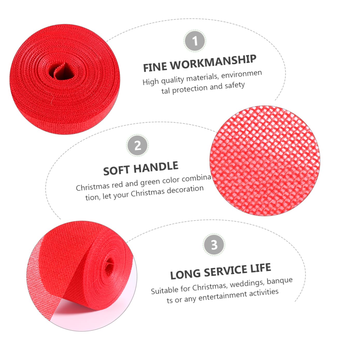 SHINEOFI 6rollen Weihnachtsband Für Bastel Und Geschenkverpackung Breit Für Festdekoration Und Kreative Projekte