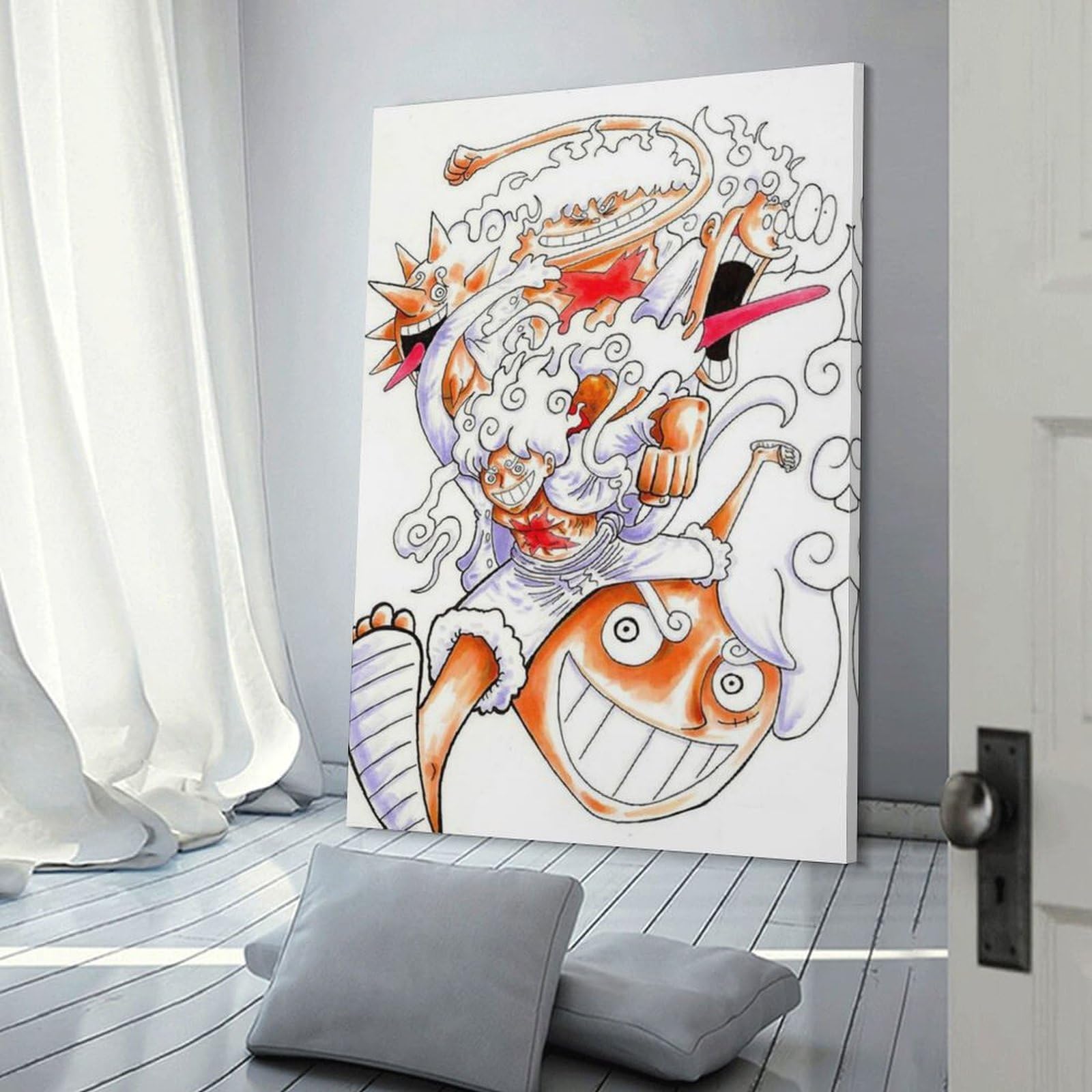 Amazon.co.jp: 50×75cm ワンピース モンキー・D・ルフィ アートパネル