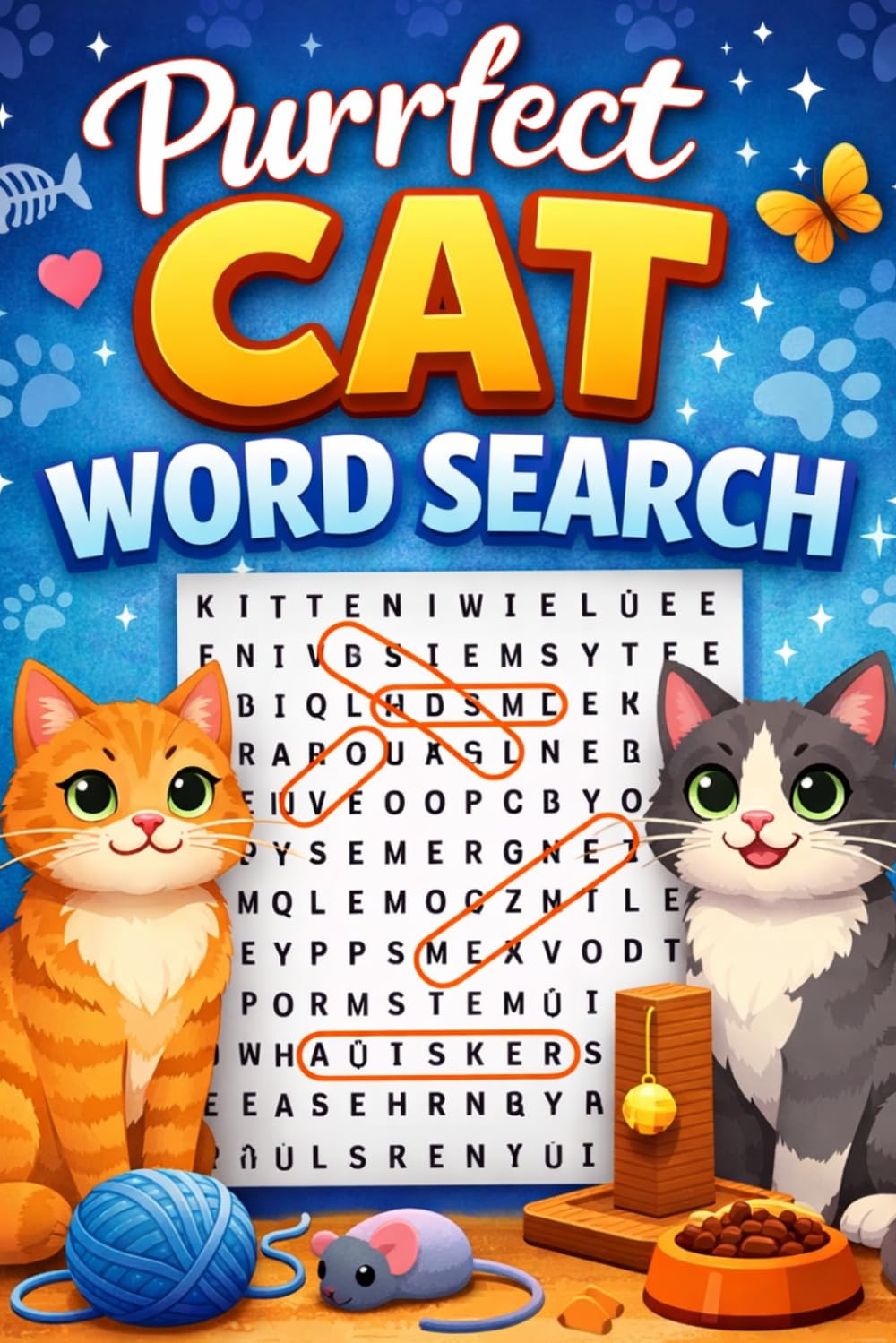 Purrfect Cat Word Search: Fun and Relaxing Cat-Themed Word Search Puzzles for All Ages
