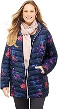 Women's Plus Size Packable Puffer Coat
