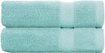 BY LORA 8-Pc Cotton Towel Set, Quick Dry Hotel Bath Hand Washcloths, Purple