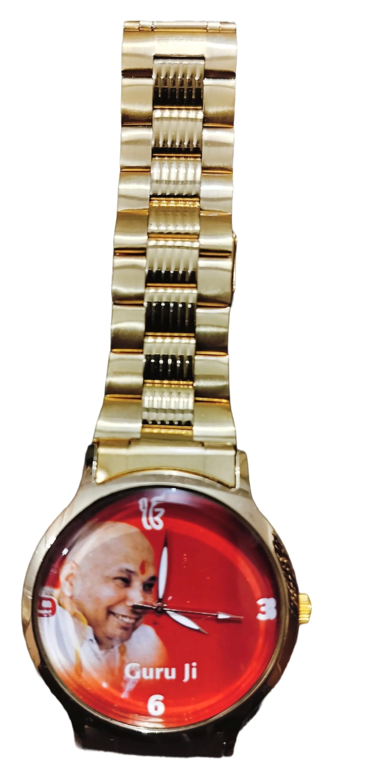 GURUJIBLESSUS Jai Guru Ji Analog Wrist Watch for Men Strap Material : Stainless Steel Case (B0CSXBTSMB) Amazon Price History, Amazon Price Tracker