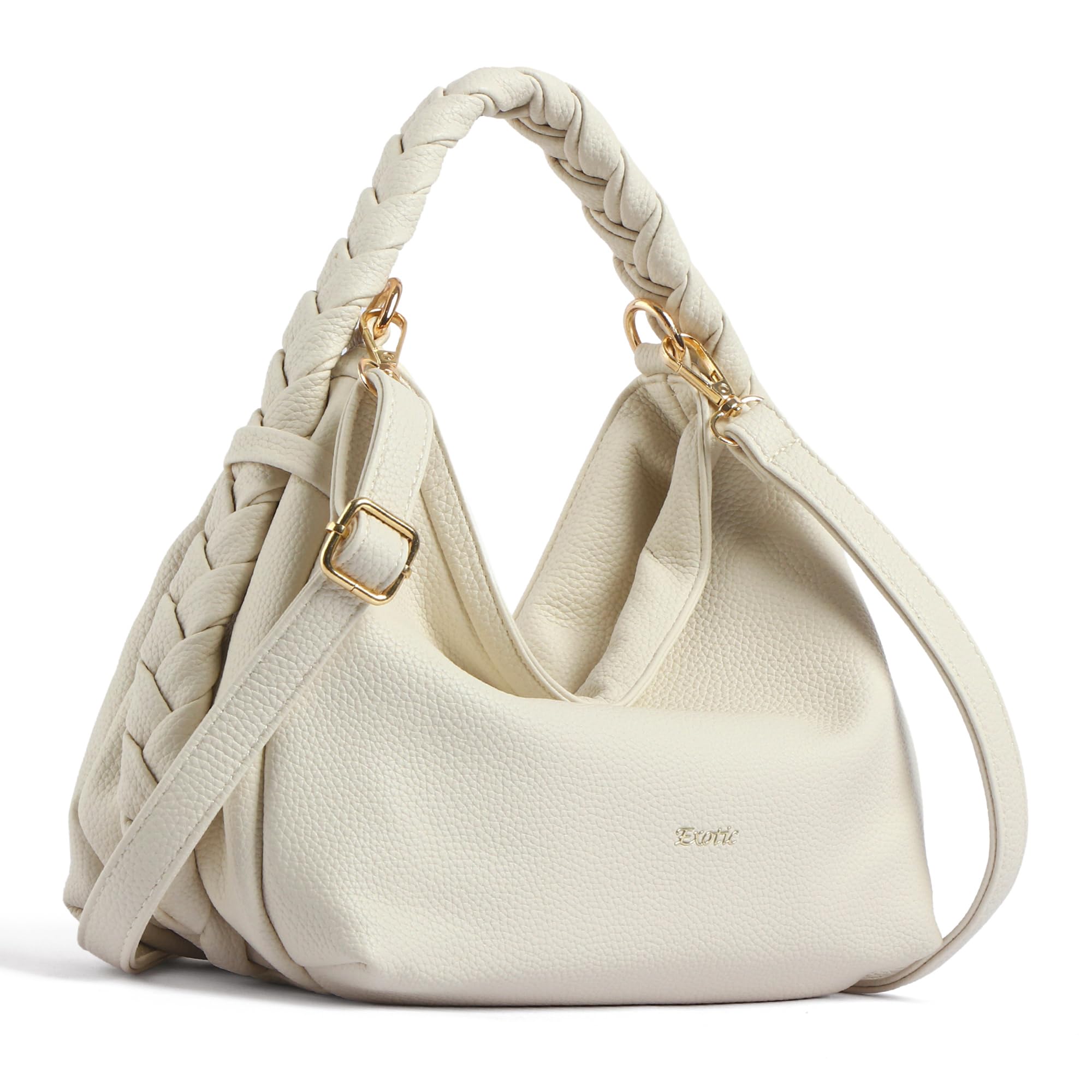 Luna Braided Sling Bag for Women | Soft Structured Hobo Bag | Adjustable Strap | Multi Pocket | Elegant Everyday Purse-image-26