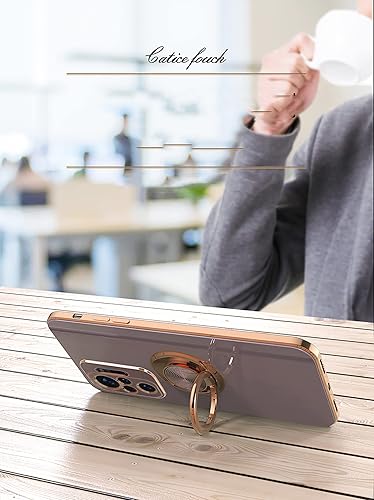 Miniatura 2 de Poco M5s  Redmi Note 10  Note 10s Case Soporte de 360 - Soporte magnético para automóvil Tecnología de galvanoplastia Funda de protección delgada