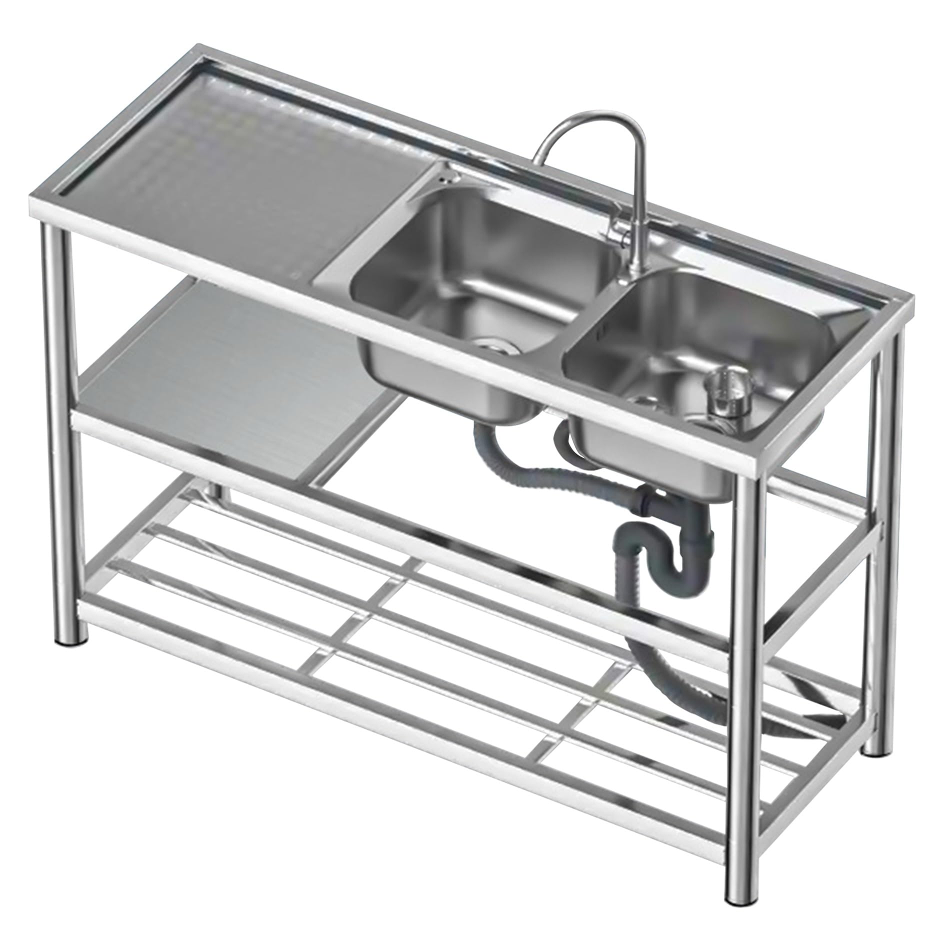 Évier extérieur avec robinet pour cuisine d'été et jardin, lavabo de garage indépendant