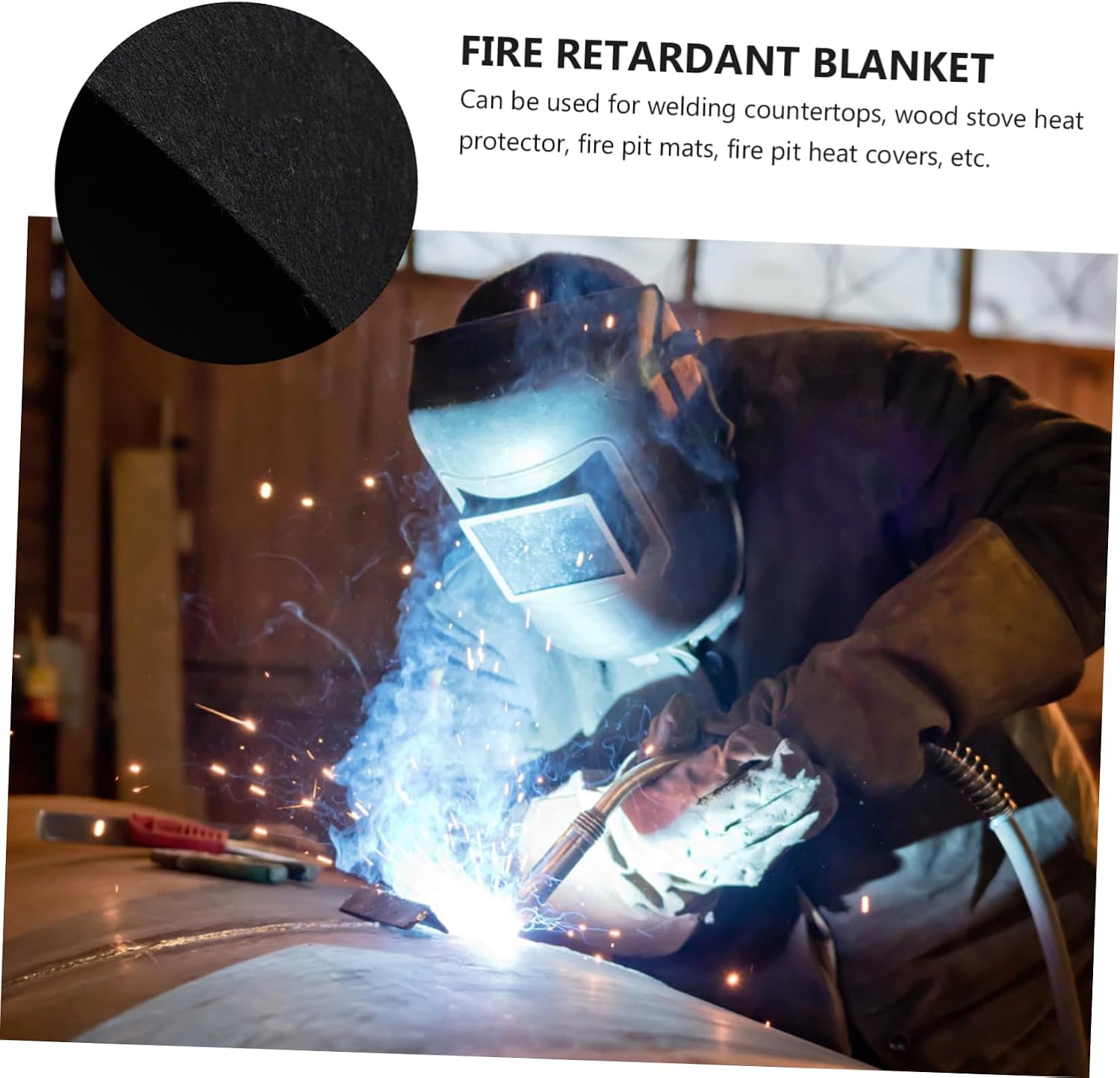 Fireproof Fabric Cuttable Welding Blanket Fireproof Cloth Heat Resistant Material Felt for Welders