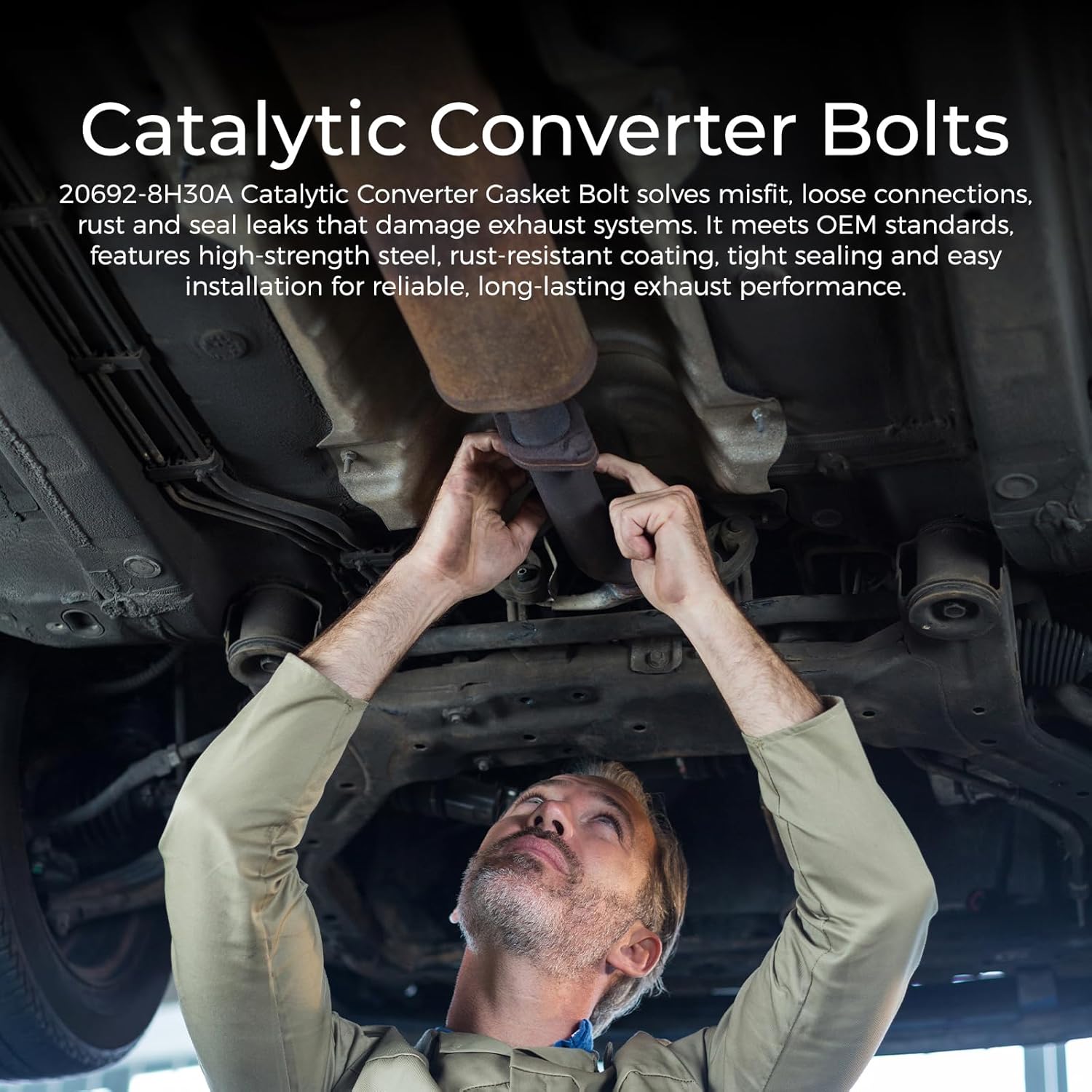 20692-8H30A Catalytic Converter Gasket Bolt Compatible with Infiniti Q50 G37 G35 Q60 FX35 M35 M37 Q40 Q70 QX70 Nissan 350Z 370Z