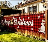 Christmas Banner Outdoor 117” x 19” - Festive Merry Christmas Decorations...