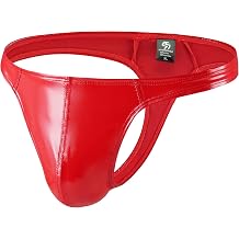 Mens Faux Leather Briefs Rave G String Thongs