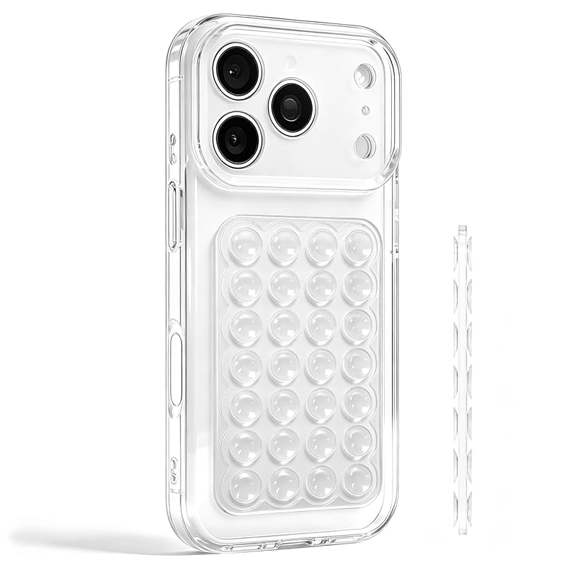 Suporte de Celular com Ventosas de Silicone Dupla Face DreamsLink.LC Small Transparente