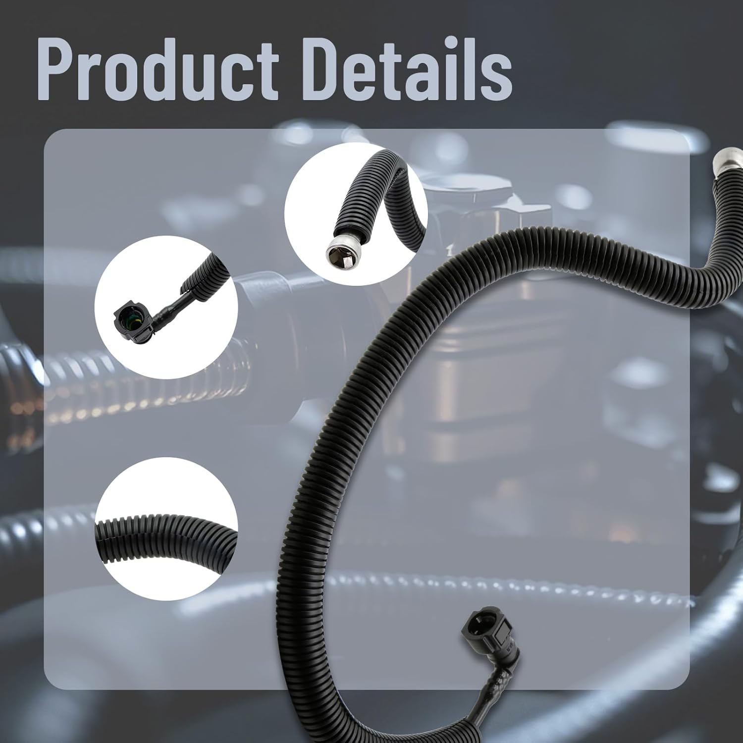 Fuel Injection Fuel Feed Pipe Compatible with 2012-2018 Ford Focus Direct Replacement Replace 809-009