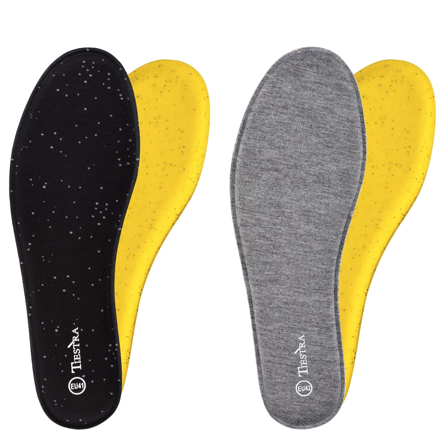 2 Pair -Shoe Inserts for Mens Memory Foam Insoles Replacement Insoles for Work Boots Running Shoes Cushion Shock