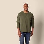 Amazon Essentials Hommes Regular-Fit manches longues Henley Shirt (Disponible en Gros & Plus grande)