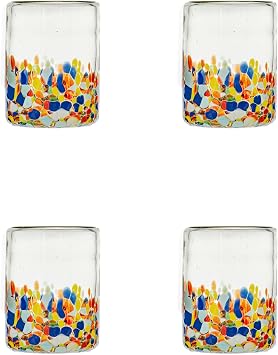 Strawberry Street San Lucas Mexican Glassware Set of 10, DOF, 4