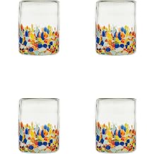 Strawberry Street San Lucas Mexican Glassware Set of 10, DOF, 4