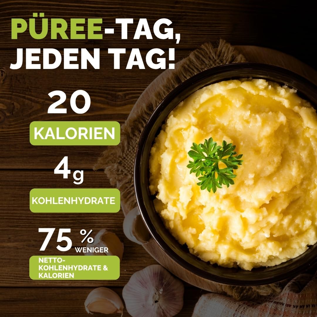 Palmini Püree - Palm Herzen - kalorienarm - Low Carb - Keto - Vegan | GVO-frei - Glutenfrei - Zuckerfrei - 338g | (3er Packung)