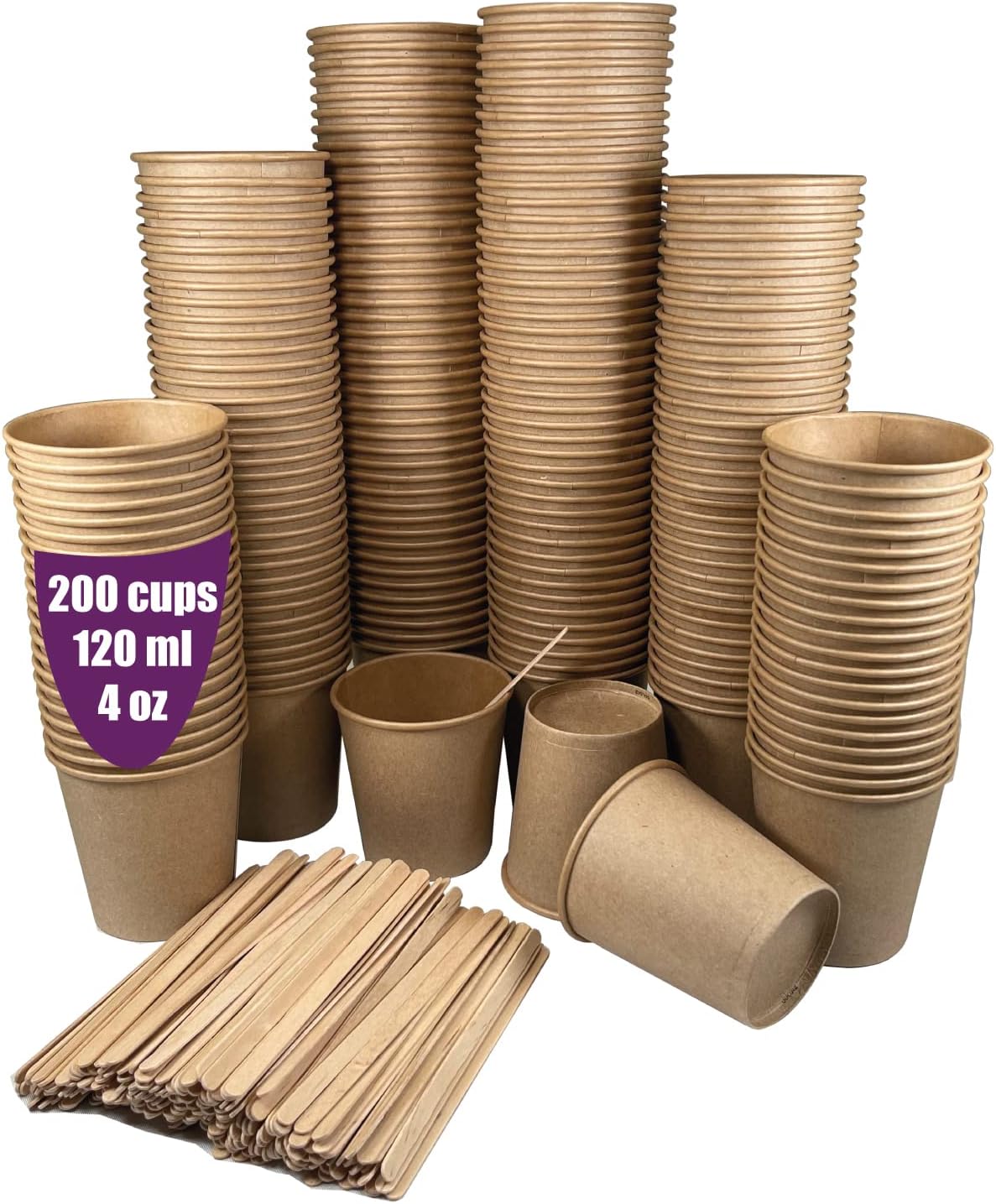 Paquet De 50 Couvercles En Carton Avec Bec Buveur Pour Gobelet 7,3cm