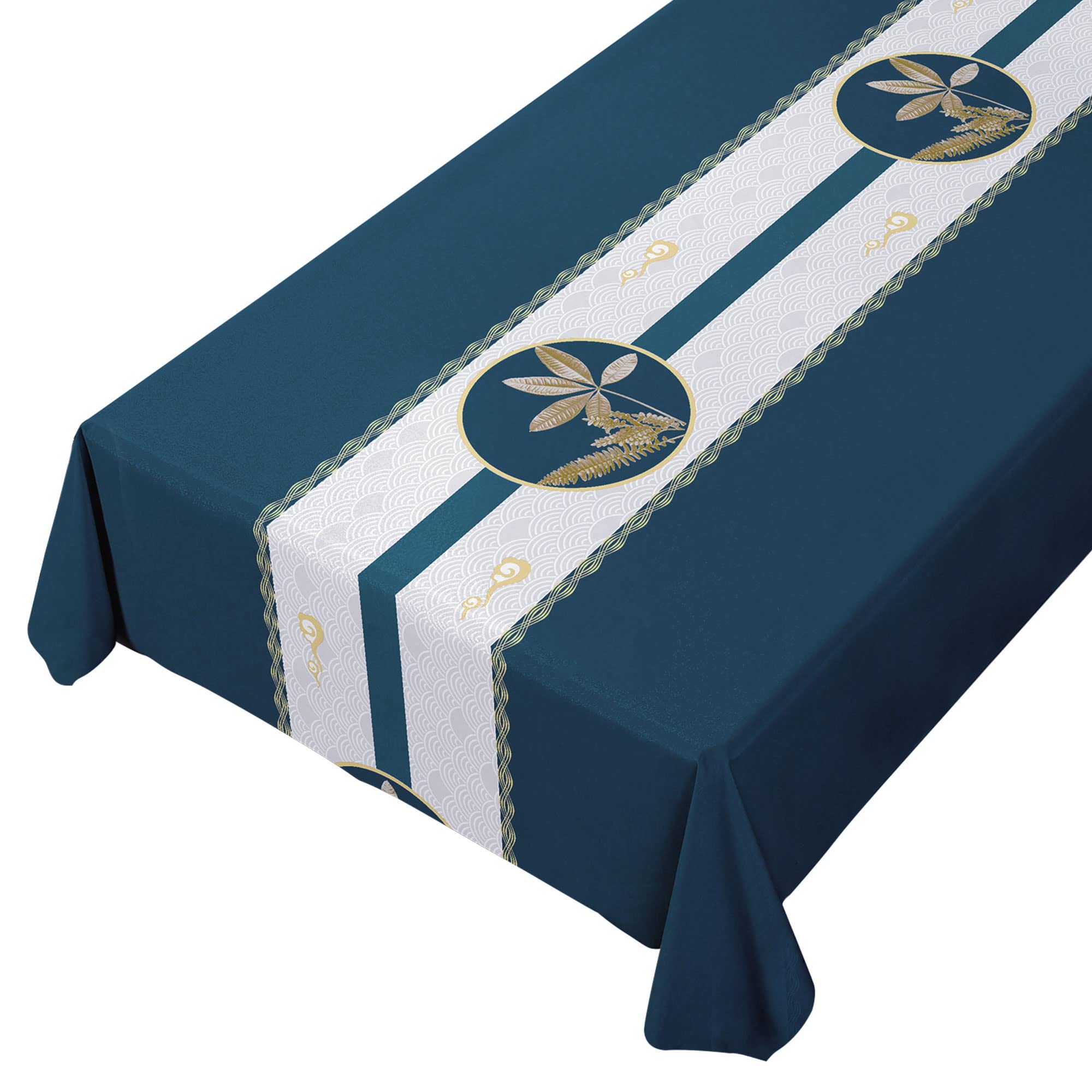 Table Cover for Dining Table, Wrinkle-free Water Resistant Table Cloth, Heat-insulating and Leak-proof No-clean PVC 140*200CM (55*79inch) 6-8 Seater Tablecloth