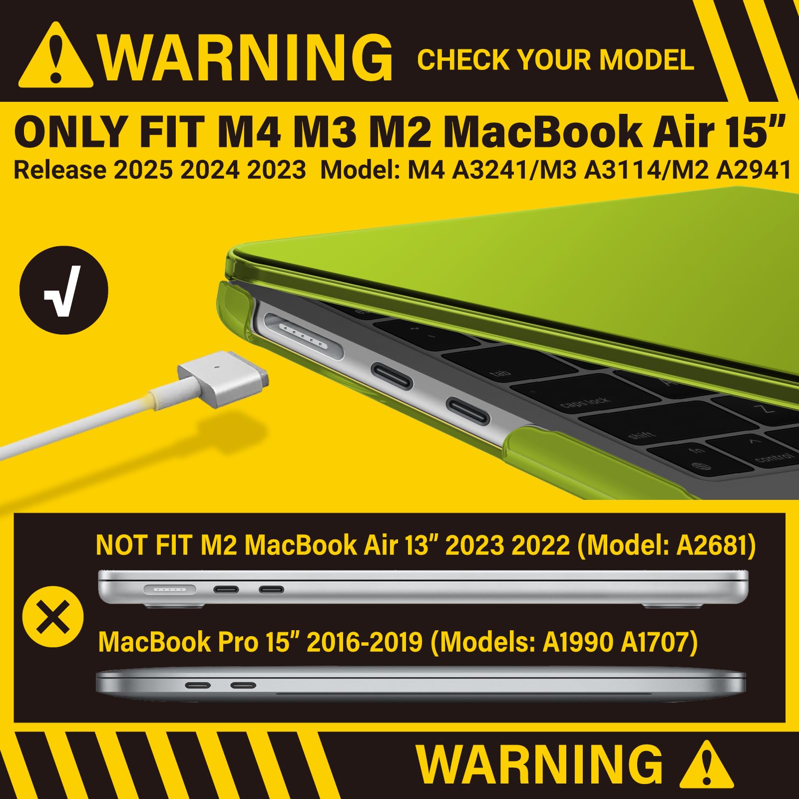 Amazon.com: IBENZER MacBook Air 15 Inch Case 2026 2025 2024 2023