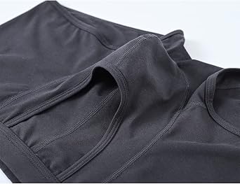 ZONBAILON Men's Dual Pouch Underwear Bulge Boxer Briefs Separate Pouch