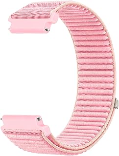 Sundara 18mm 19mm 20mm 22mm Nylon Watch Strap Compatible with Garmin/ID205L/Galaxy/Huawei/Amazfit Unisex