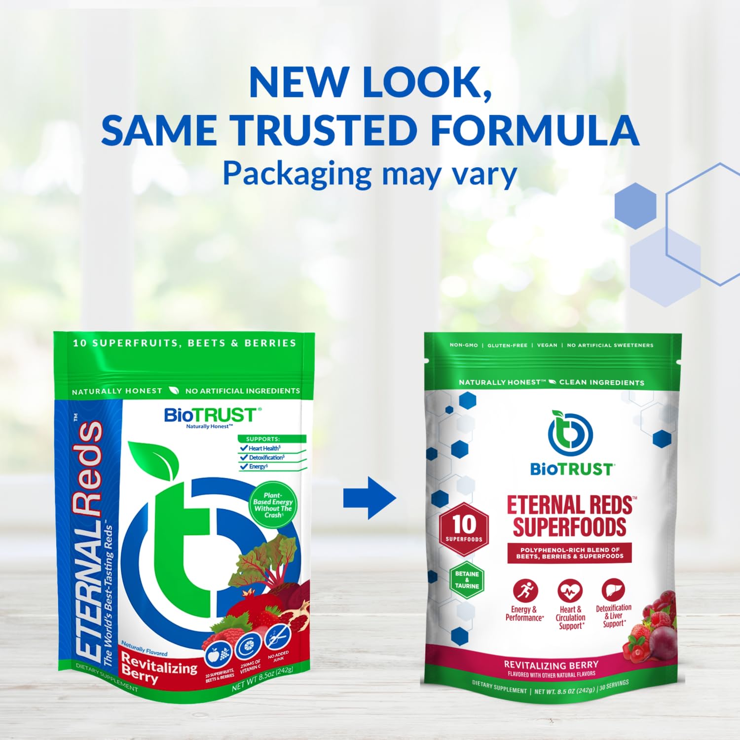 BioTrust Red Superfoods Powder w/Beet Root - Heart Health, Berry, 30 Servs — Amazon image 2