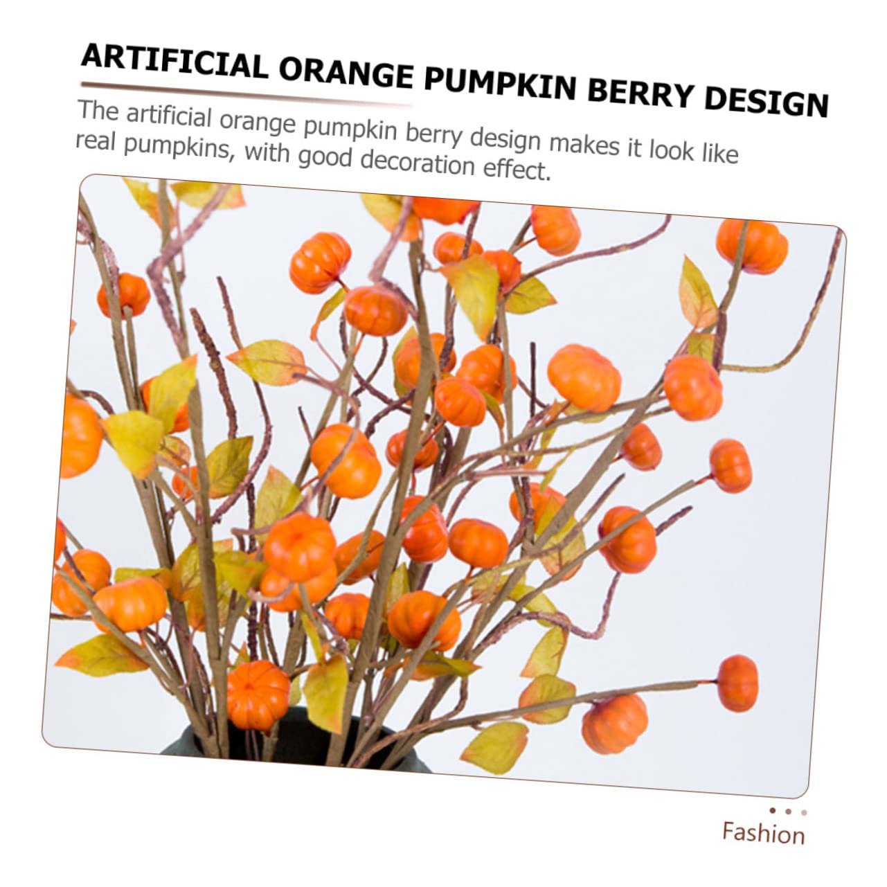 Alipis 6stücke Teiliges Künstliche Kürbiszweige Für Herbstdekoration Realistische Simulations-Pumpkin Branches Für Thanksgiving Und Halloween Deko Für Tischarrangements Und