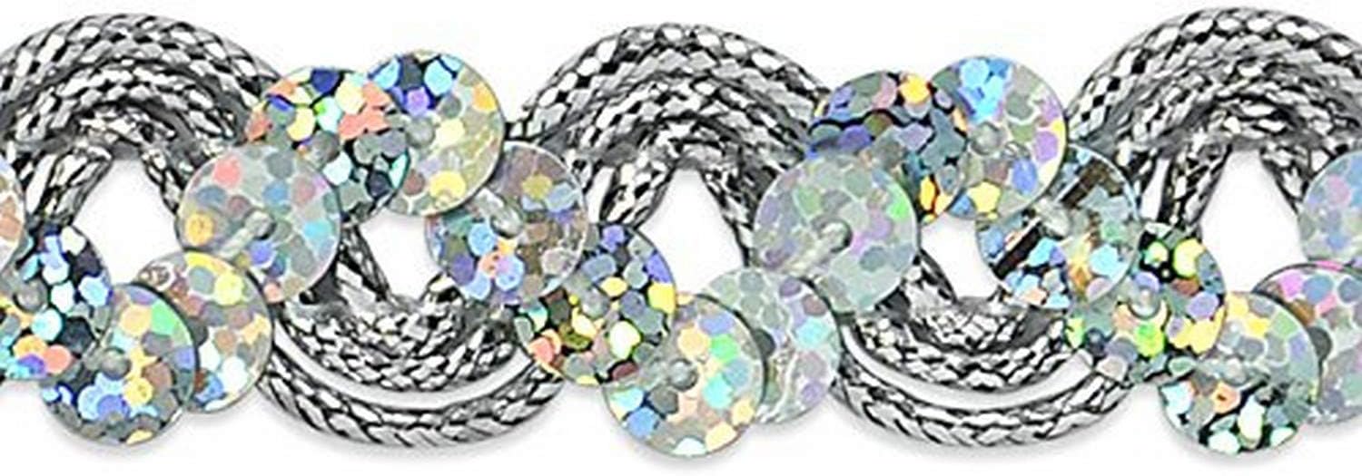 Amazon.com: Trims by the Yard Reba Ric Rac Sequin Braid Trim ...