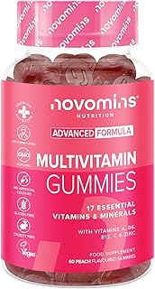 Multivitamin Hochdosiert - 17 Vitamine & Mineralien - Vegane Multivitamin Gummibärchen - Glutenfrei - A-Z Vitamin Komplex...