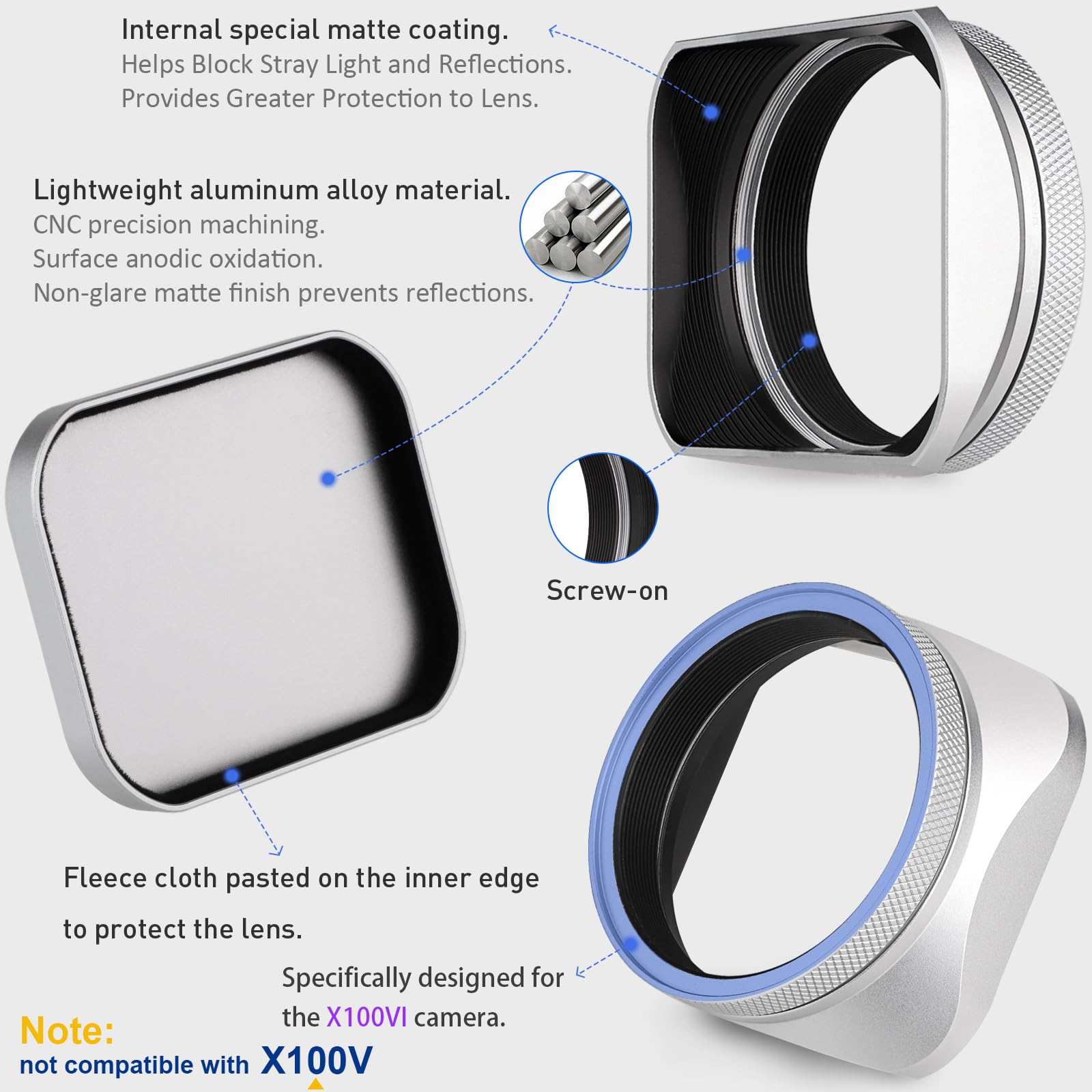 コンタックス　メタルレンズフード用アダプターリング　72mm／86mm　A コンタックス メタルレンズフード用アダプターリング 72mm／86mm