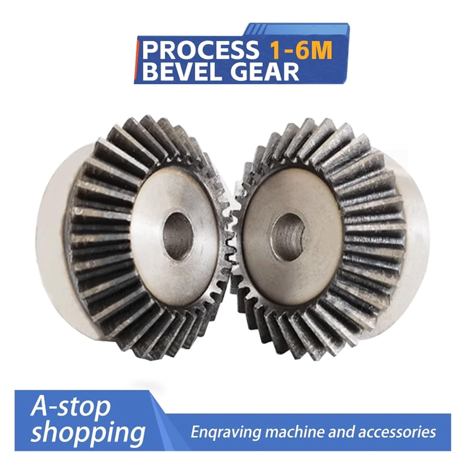 Bevel Gear 45/6M 122/23/24/25/26/28/30 Tooth Process Hole Gear 90 Degree Meshing Angle Steel Gear Without Screw and Keyway(5M30T)