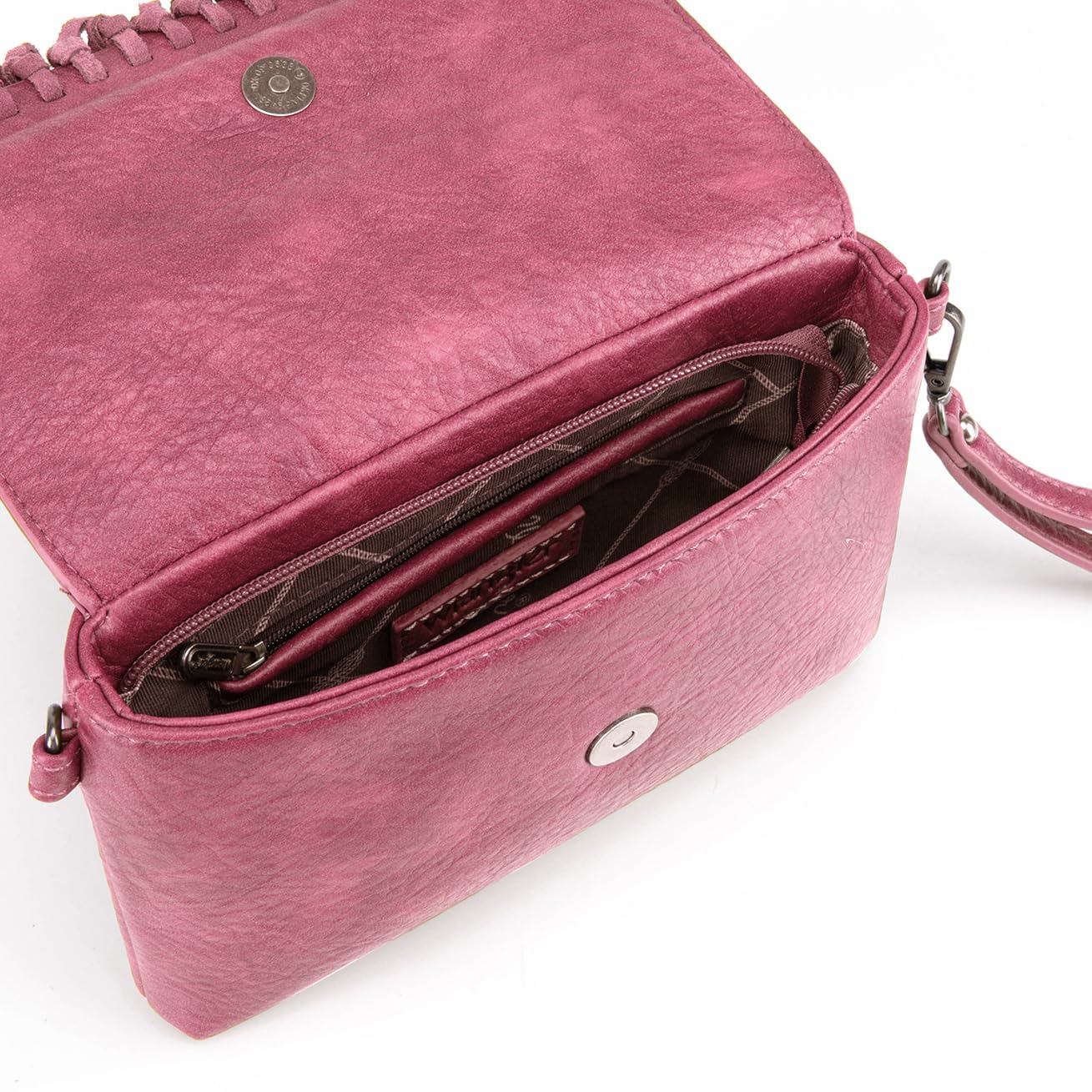 Wrangler Crossbody Small Purse for Women Wristlet Fringe Bag Western Purse