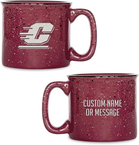 Miniatura 102 de Rico Industries NCAA Utah Utes - Taza de café personalizada de 12 onzas con logotipo grabado con láser profundo, taza de cerámica para acampar con