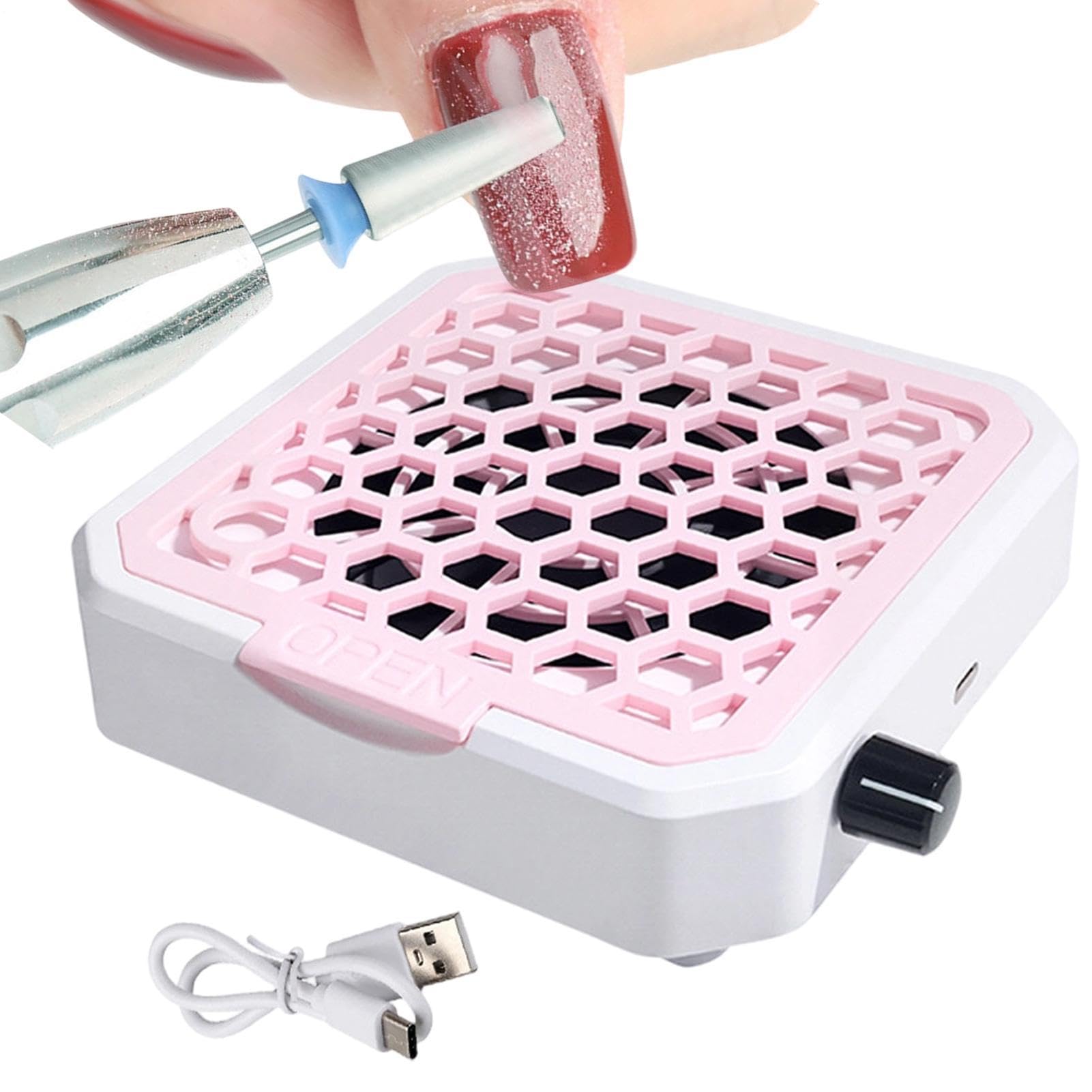 Extracteur de poussière à ongles mini et silencieux pour manucure à la maison - 8