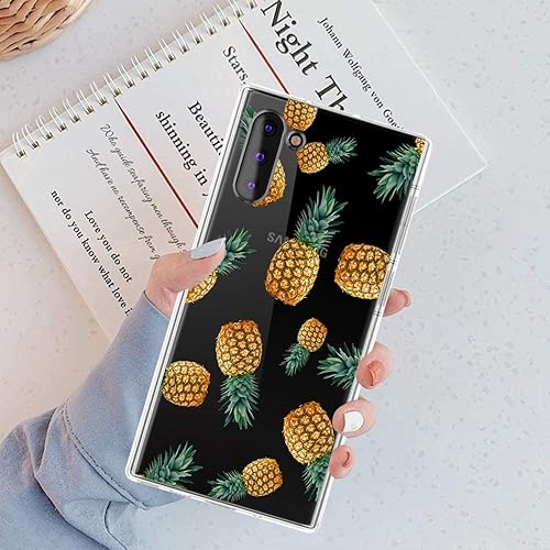 Miniatura 4 de Funda para Galaxy Note 10, Galaxy Note 10 para niñas y mujeres, delgada, a prueba de golpes, patrón transparente, suave, flexible, TPU, funda