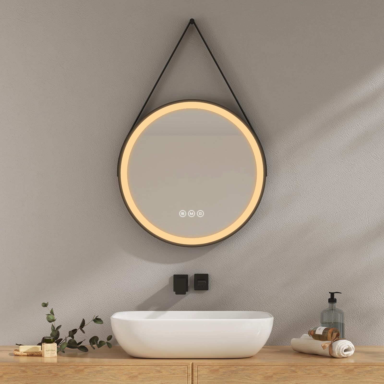 Moderne badkamer spiegel met led-verlichting L141
