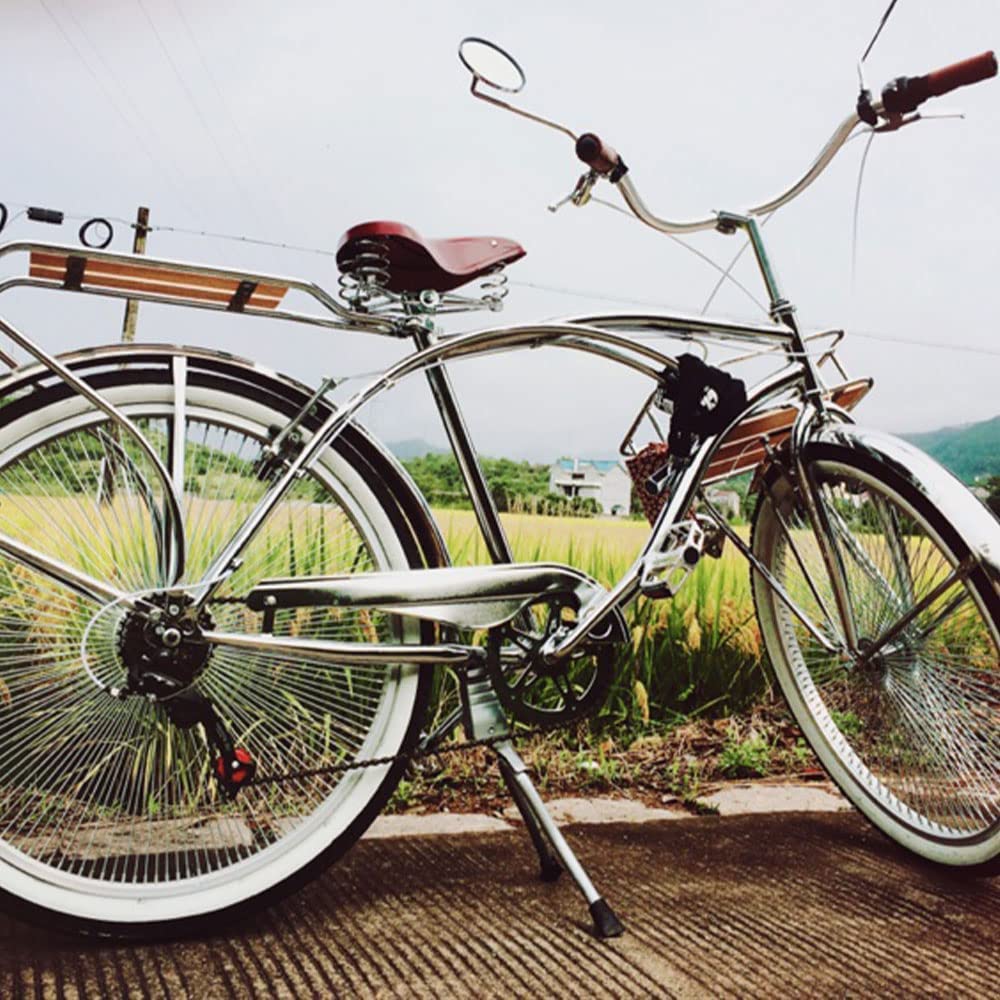 Tenthome Cestello VéLo Portapacchi Anteriore VéLo con Cestino Portabagagli Anteriore VéLo in Legno Portapacchi Anteriore Holland Road Bike