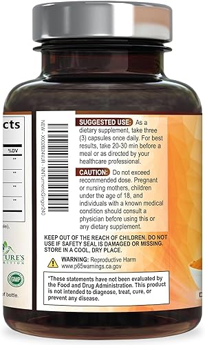 Miniatura 8 de Cúrcuma Curcumina con BioPerine & Jengibre 95% Curcuminoides 1950mg – Pimienta Negra para Absorción, Hecho en Estados Unidos, apoyo inmunológico