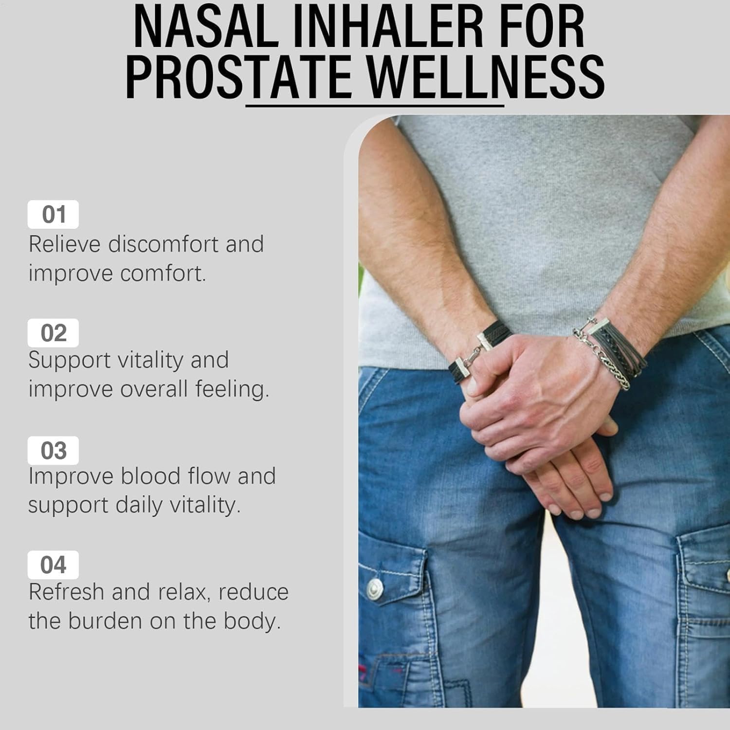 Biancat Prostaair Dual-Function Nasal Inhaler,Biancat Prostavibe Nasal Inhaler for Prostate Wellness,Improve Blood Circulation,Promote Prostate Health