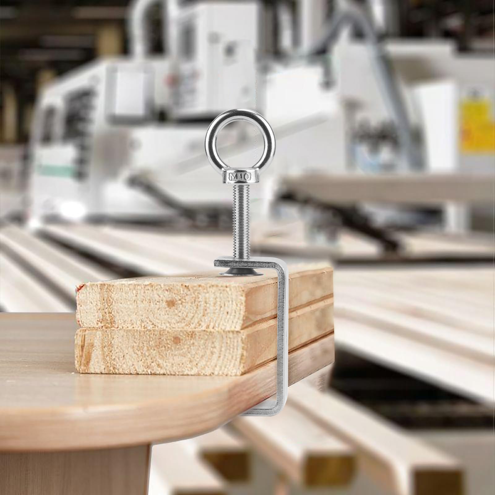 EXLECO Lot de 4 pinces en C de 24-70 mm en acier inoxydable - Pince à vis - Pince de fixation pour le travail du bois, le soudage, la menuiserie, les ouvertures de mâchoire réglables